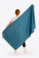 Serviette de plage Solem L’Athlétique XL, serviette déployée, verso