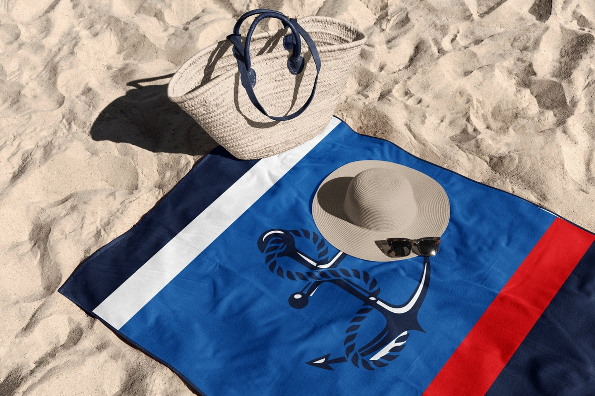 Serviette de plage Solem Matelot 2.0 XL, serviette sur le sable
