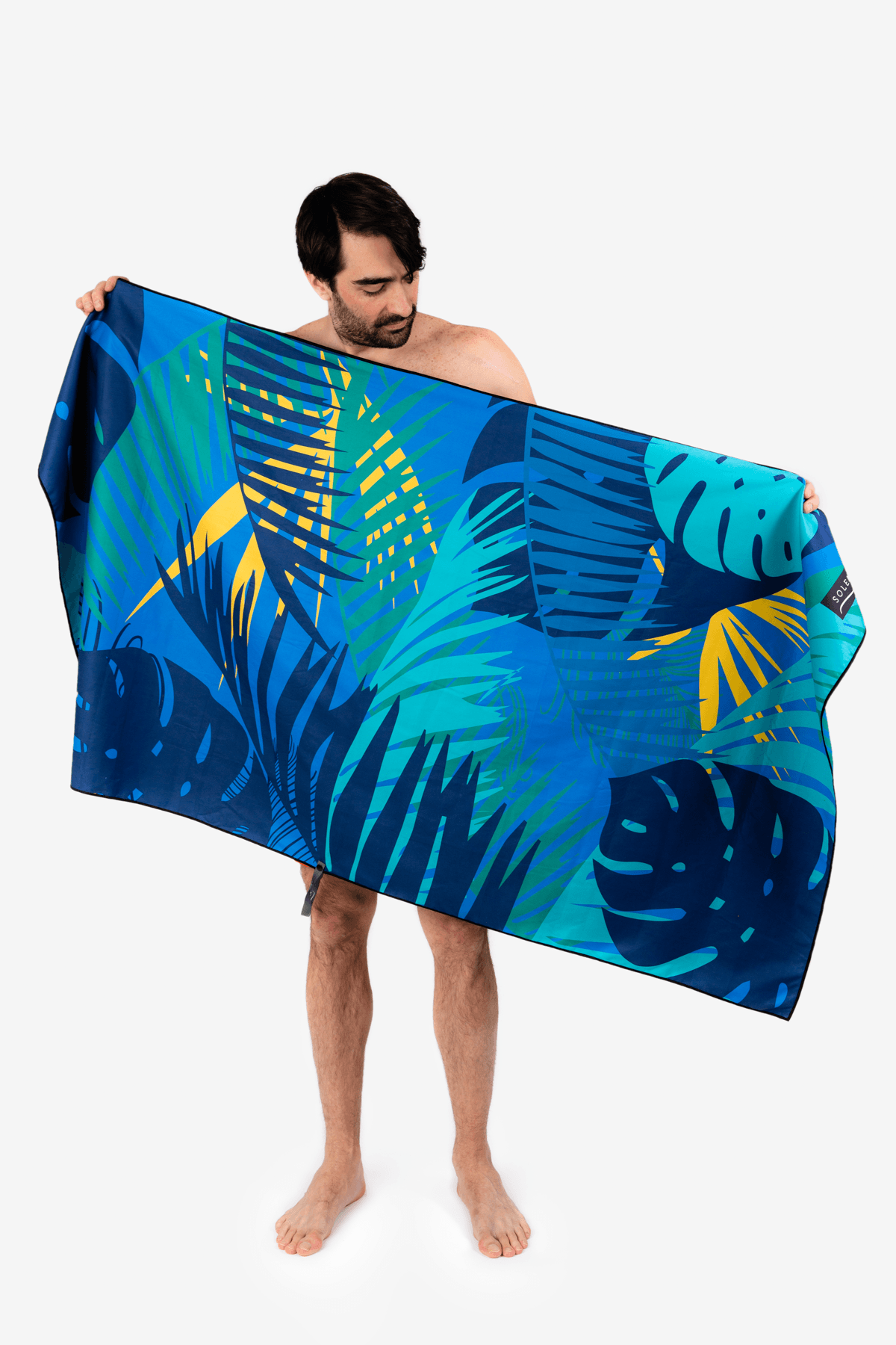 Serviette de plage Solem Panachée XL, serviette déployée