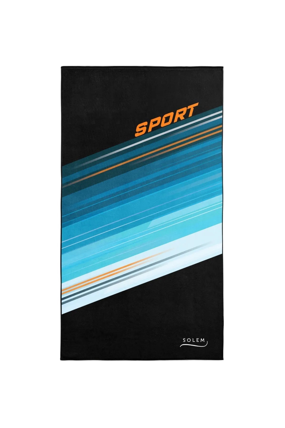 Serviette de sport Solem L’Athlétique, recto avec inscription Sport