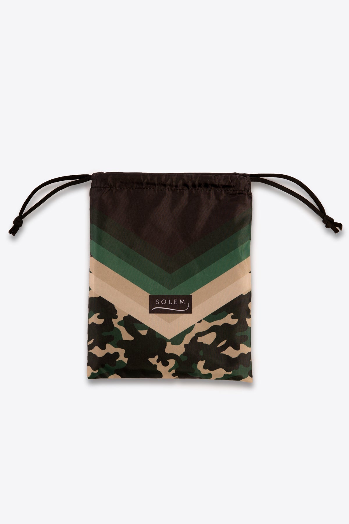 Serviette de sport Solem La Camo, pochette de rangement assortie