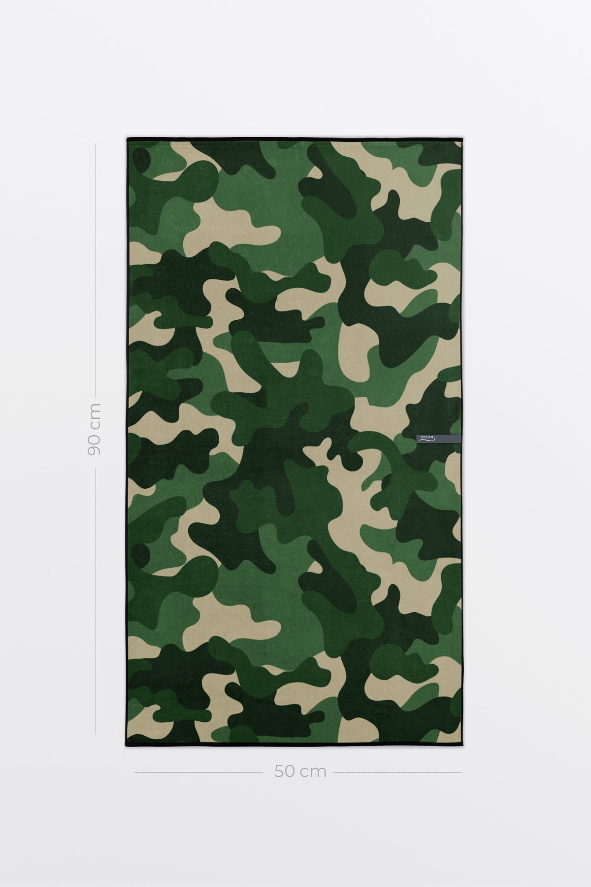 Serviette de sport Solem La Camo, verso camouflage