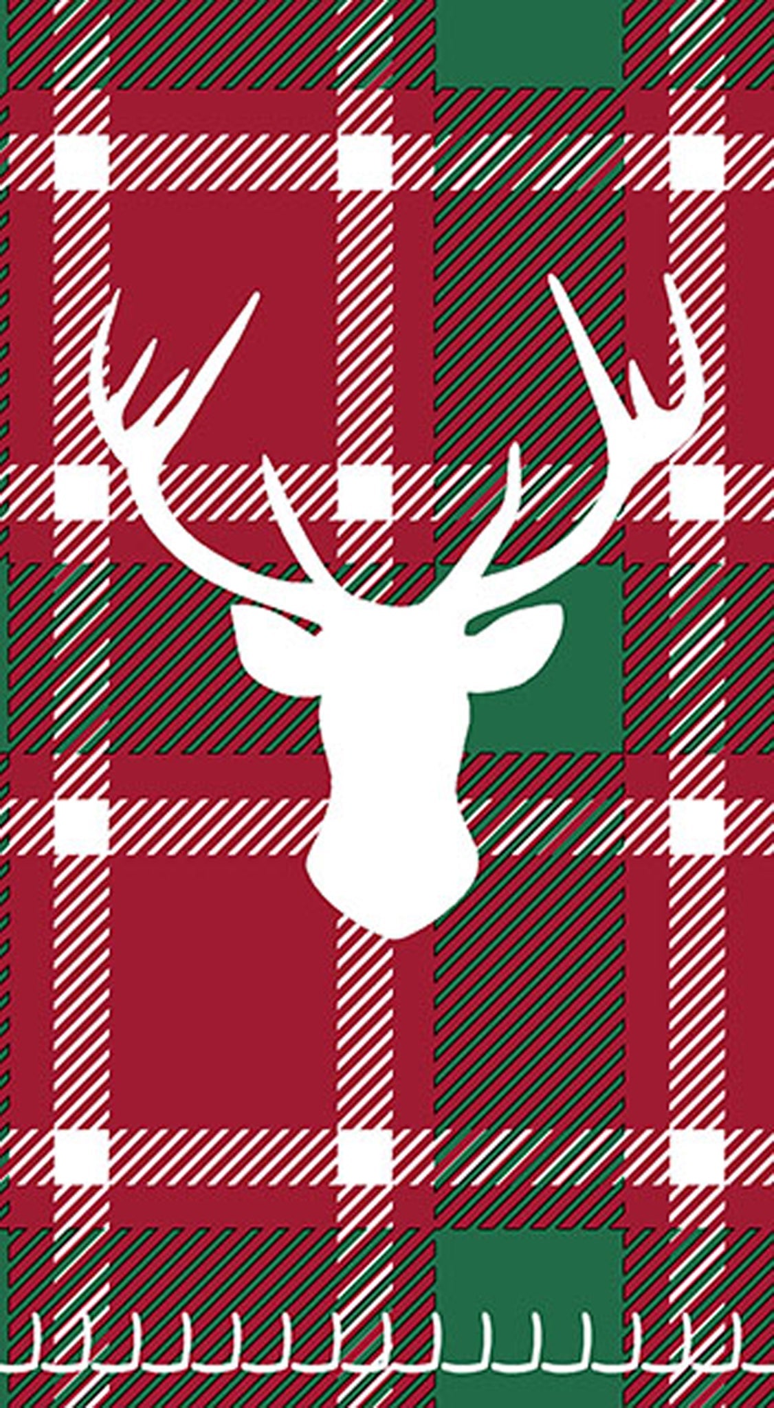 Serviettes de table Cerf tartan – 10 pièces
