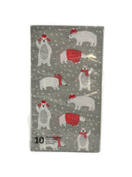 Serviettes de table Ours polaire