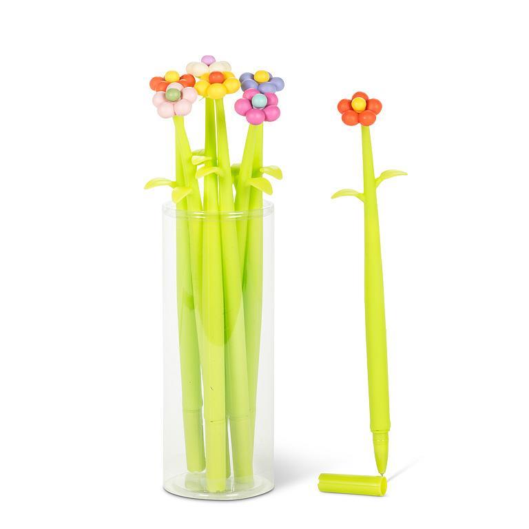 Stylo fantaisie à fleur Abbott — modèles assortis, vendus à l’unité
