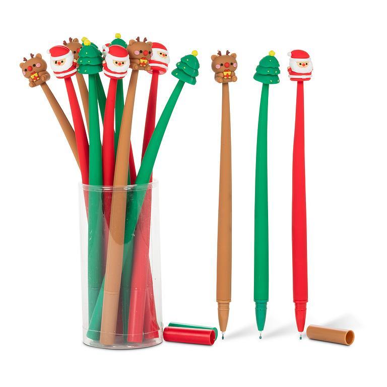 Stylo fantaisie de Noël Abbott — modèles assortis, vendus à l’unité