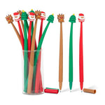 Stylo fantaisie de Noël Abbott — modèles assortis, vendus à l’unité