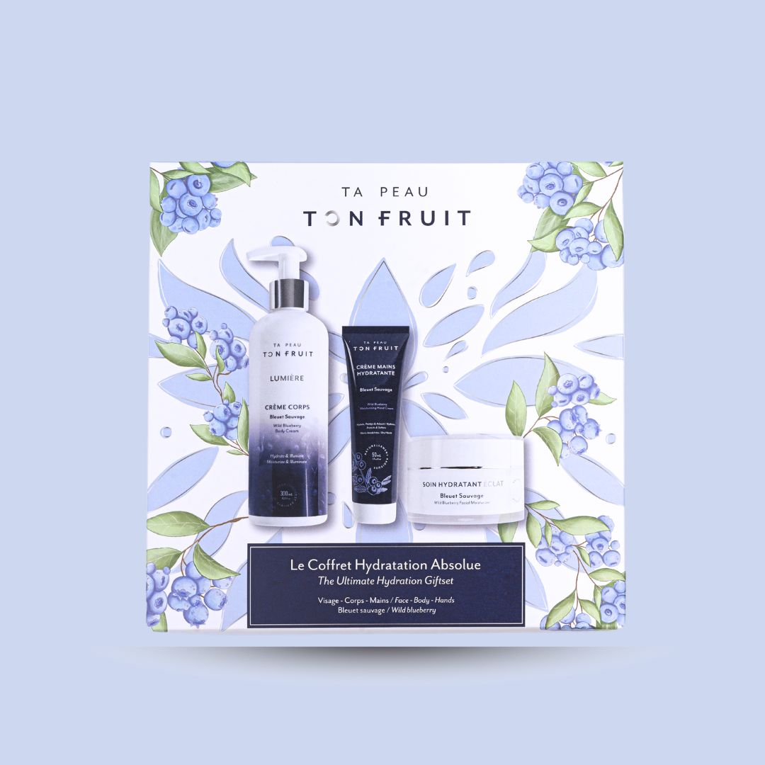 Coffret Hydratation absolue de Ta peau, ton fruit, soins pour le visage, le corps et les mains