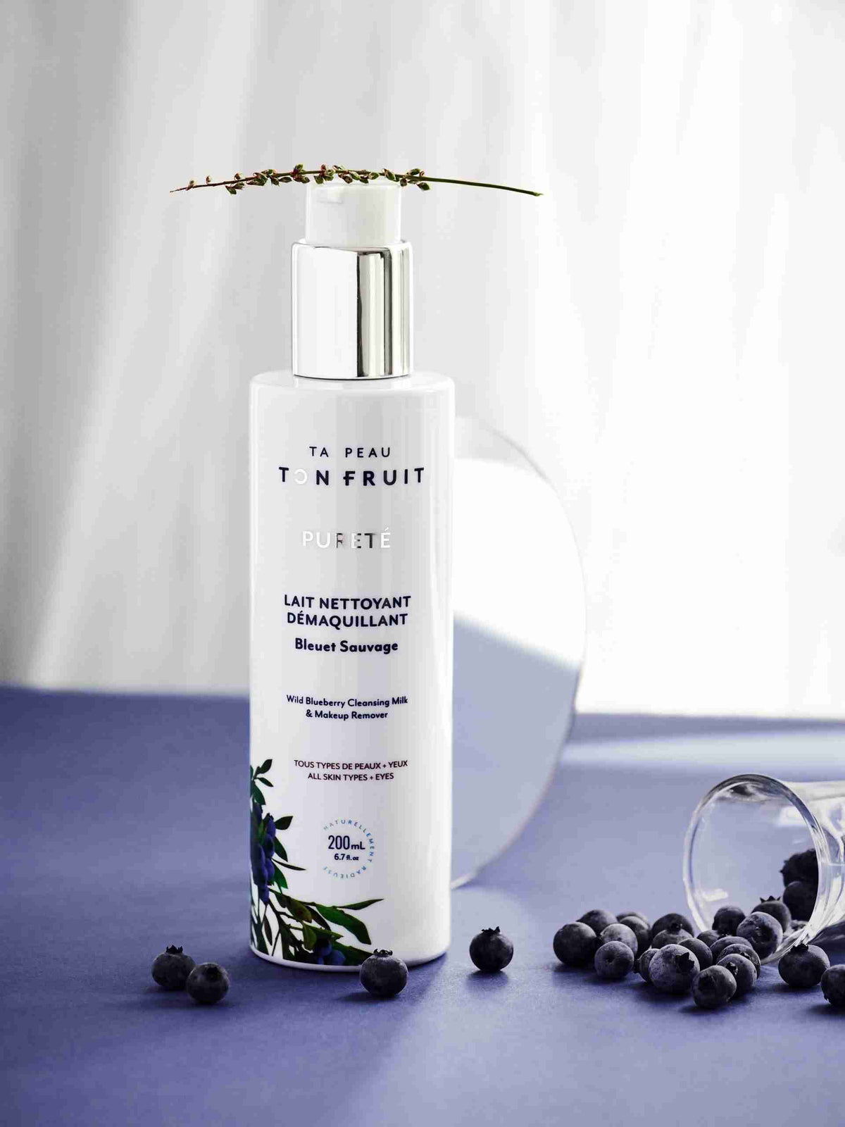Flacon de lait démaquillant Pureté de 200 ml — Ta peau, ton fruit