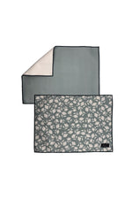 Tapis de séchage pour vaisselle Solem Fleur de sauge, tapis réversibles à motif floral