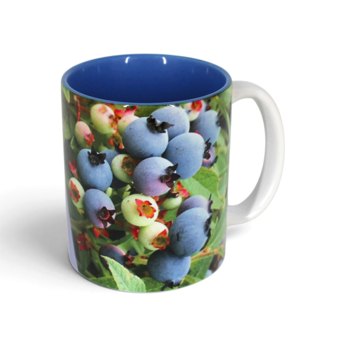 Tasse Bleuets Savoure le moment – Photographie de bleuets
