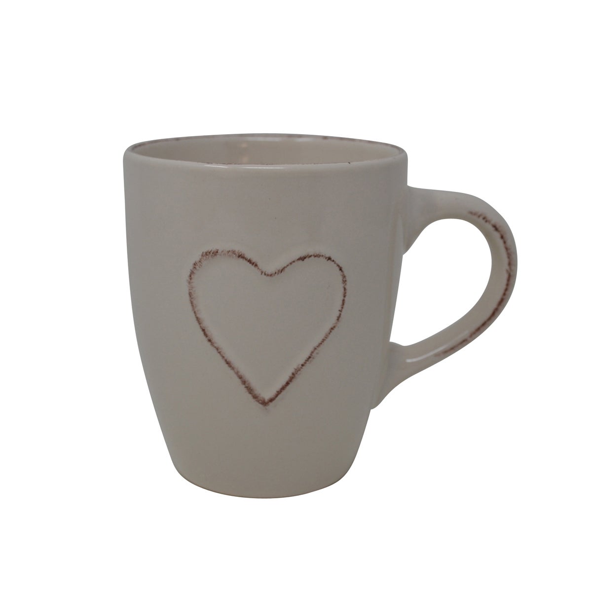 Tasse Cœur 330 ml – crème – vue du produit