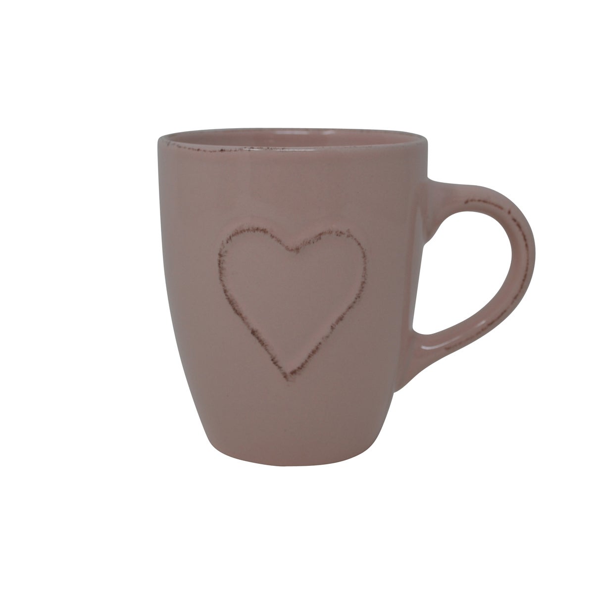 Tasse coeur rose 330ml – vue du produit