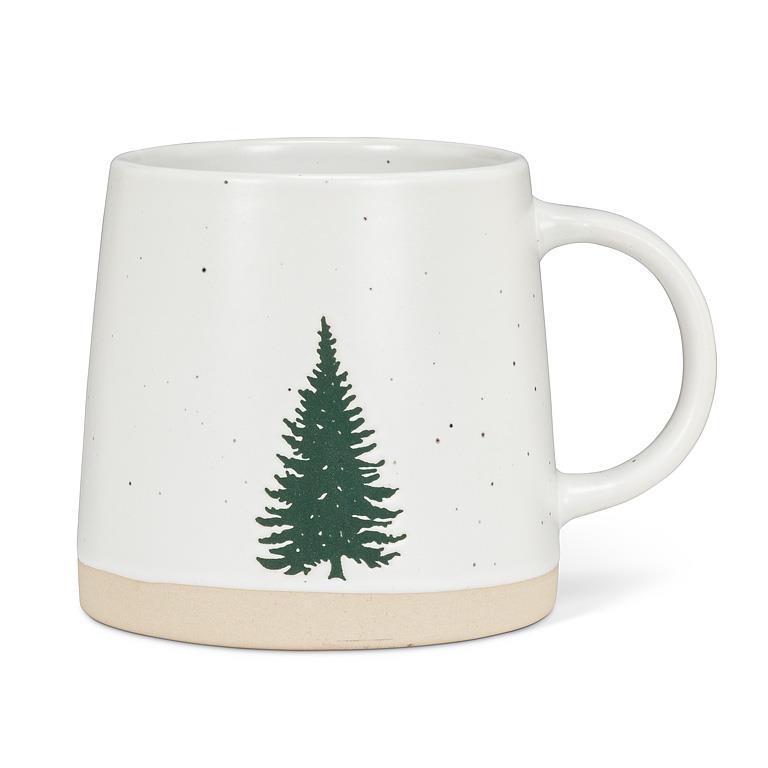 Tasse en grès à sapin vert Abbott