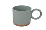 Tasse poignée ronde Verte