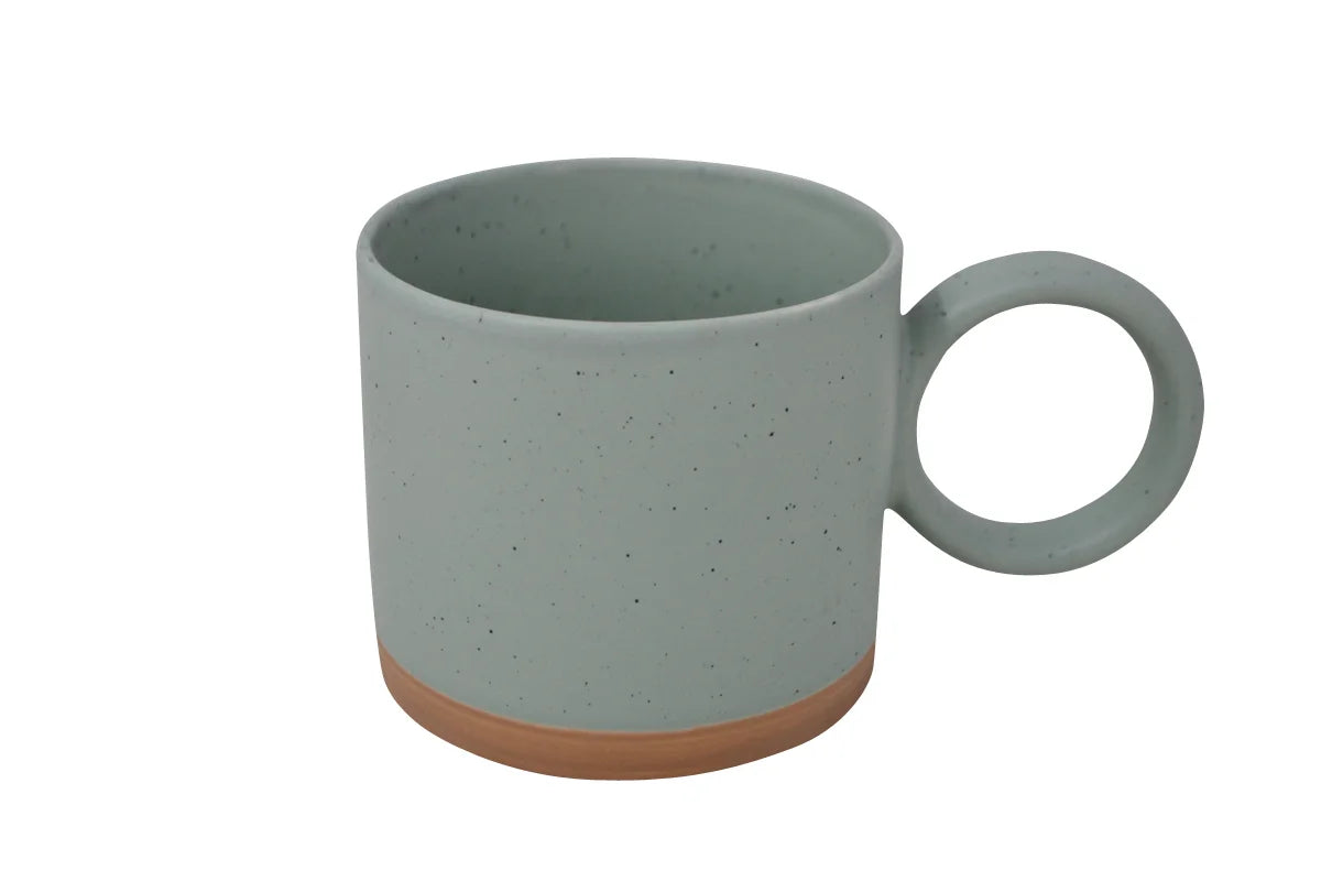 Tasse poignée ronde Verte