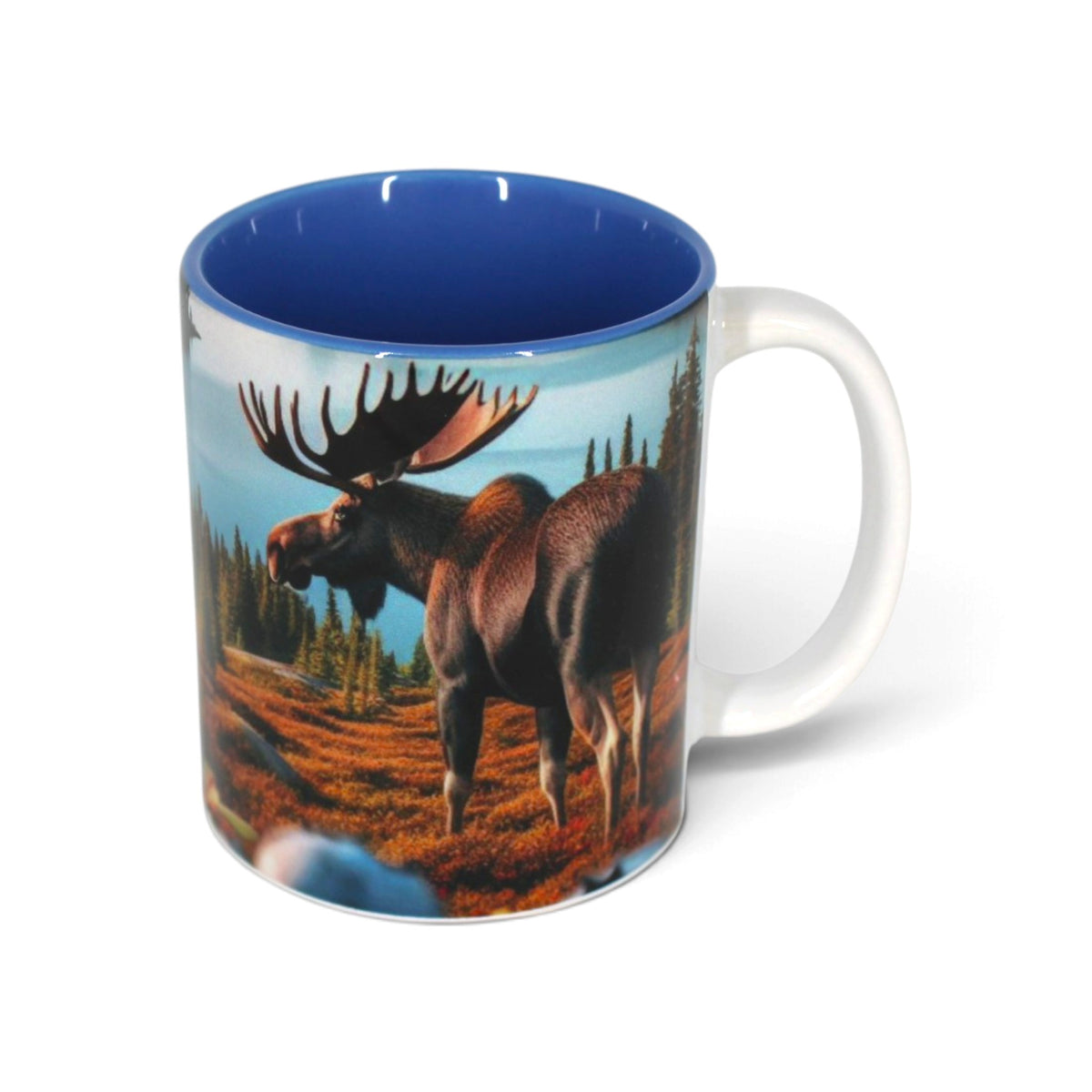 Tasse Saguenay–Lac-Saint-Jean – Orignal devant la forêt