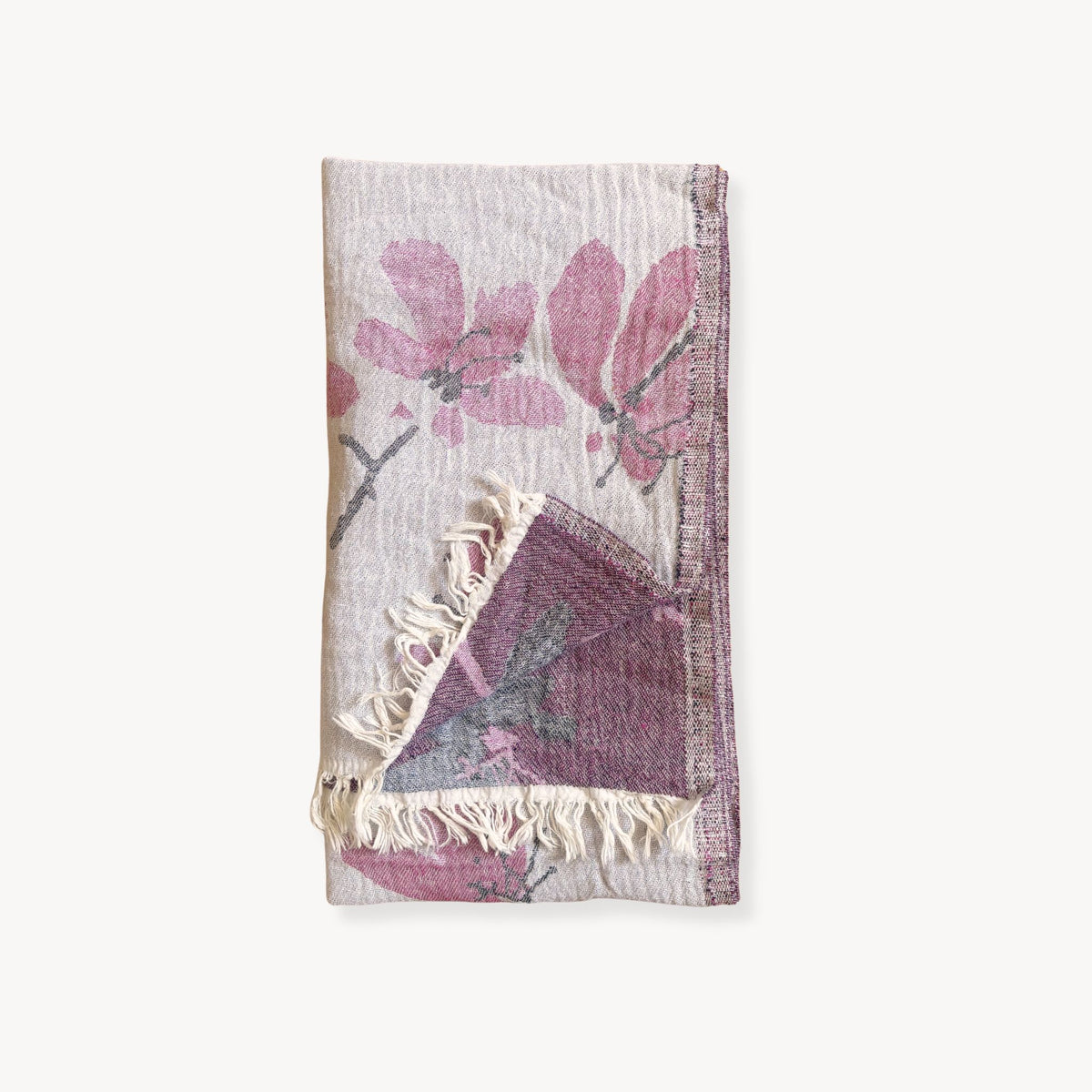 Serviette à motifs de fleurs de cerisier – Pokoloko