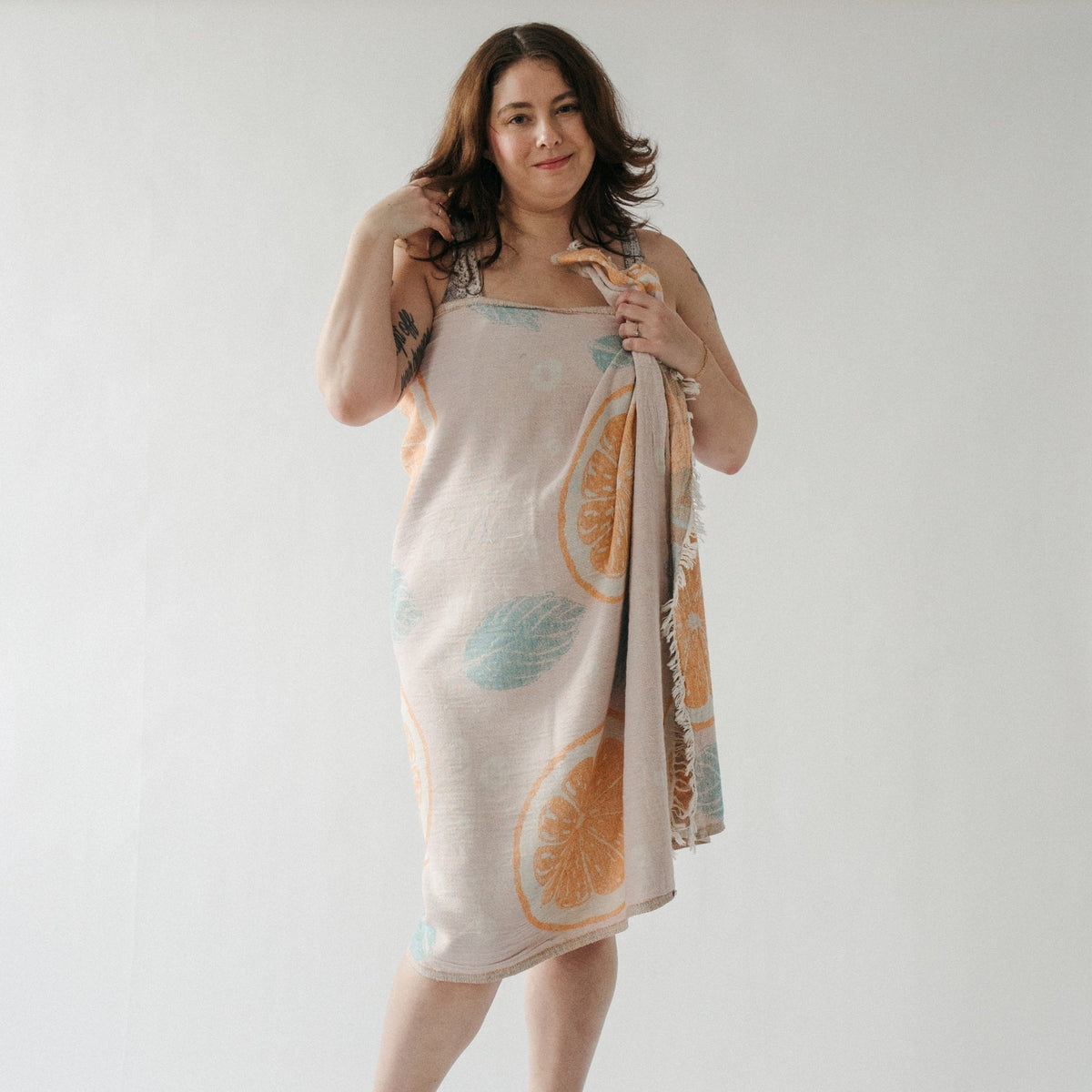 Serviette – Oranges et feuilles – Pokoloko