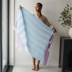 Serviette Boardwalk – Bleu et lilas – Pokoloko