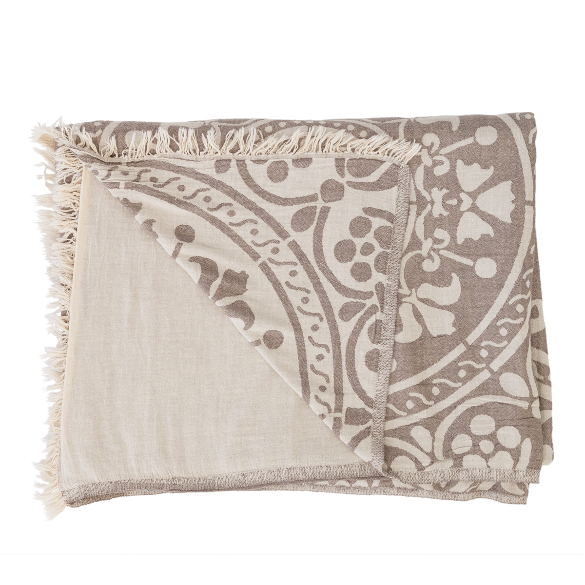Couvre-lit Leonora – Beige – Pokoloko