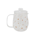 Théière Marguerites en verre – 23 oz