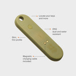 Traceur universel Orbitkey — schéma des fonctions du traceur pistache