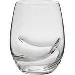 Verres à vin sans pied Oxygen en verre transparent, ensemble de deux de 500 ml
