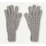 Gants en alpaga tricotés à la main – Acier – Pokoloko