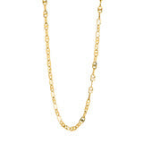 Collier doré à mailles alternées