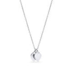 Collier argenté à pendentif rond