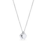 Collier argenté à pendentif rond