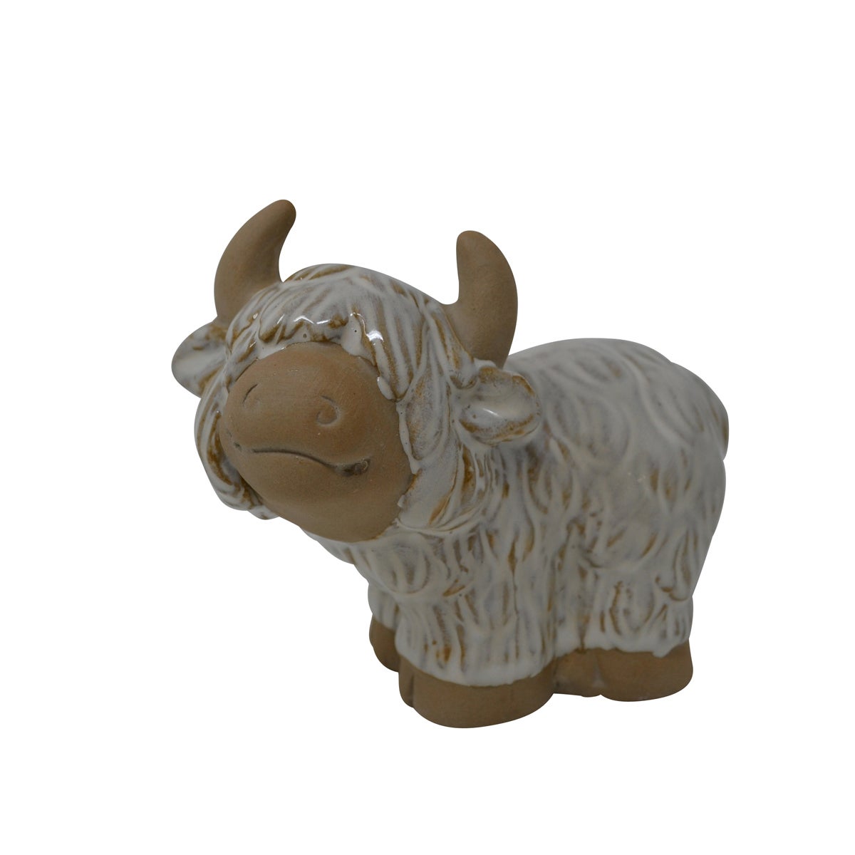 Vache highland blanche g – vue du produit