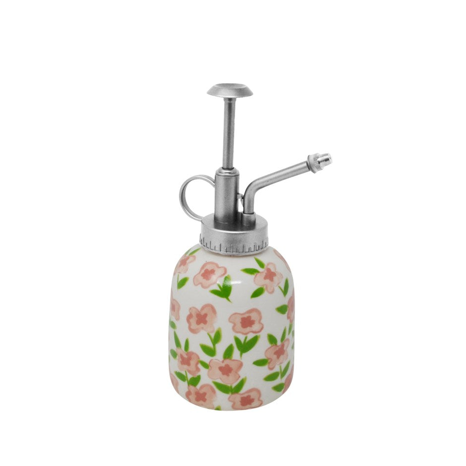 Vaporisateur fleuri blanc