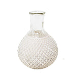 Vase boule lumineux blanc avec minuterie