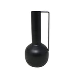 Vase en métal noir