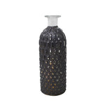 Vase lumineux brun avec minuterie