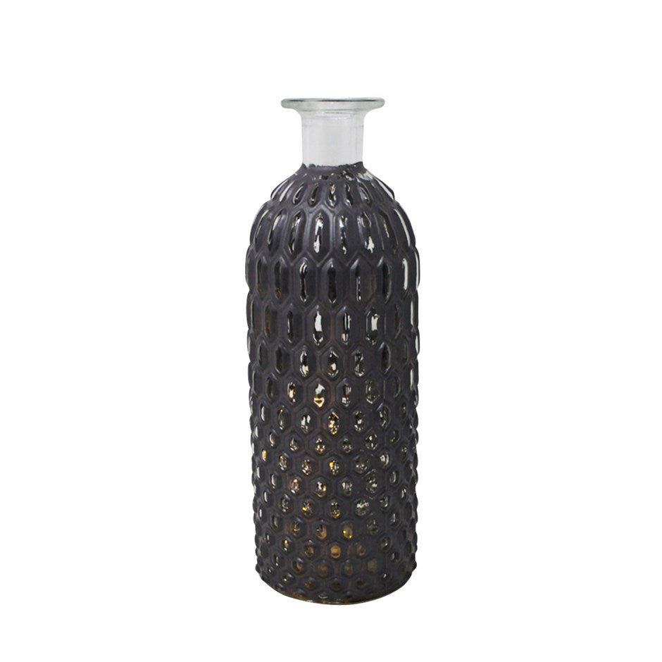 Vase lumineux brun avec minuterie