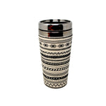 Verre à café en fibre de bambou – motif ethnique – vue du produit