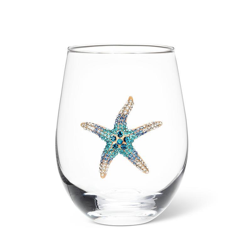 Verre à vin sans pied à étoile de mer bijou Abbott
