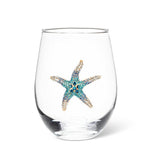 Verre à vin sans pied à étoile de mer bijou Abbott
