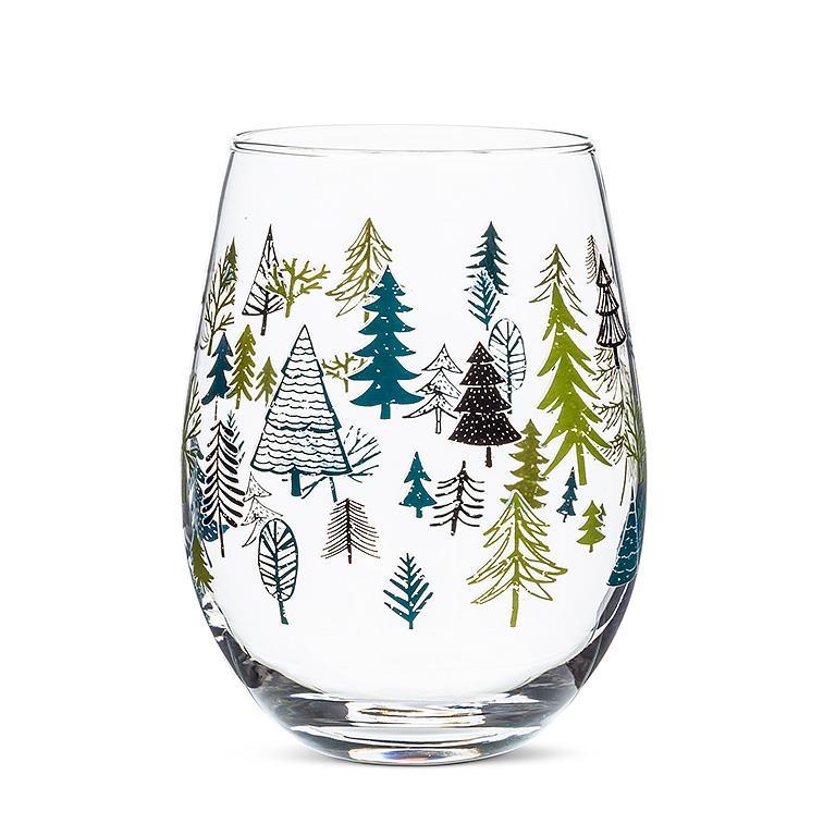 Verre à vin sans pied à sapins Abbott