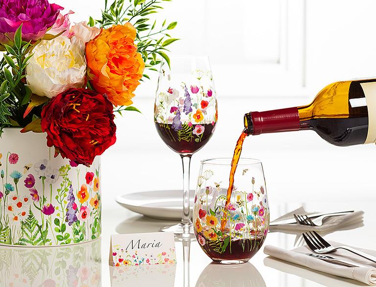 Verre à vin sans pied Jardin d’abeilles Abbott — autre vue