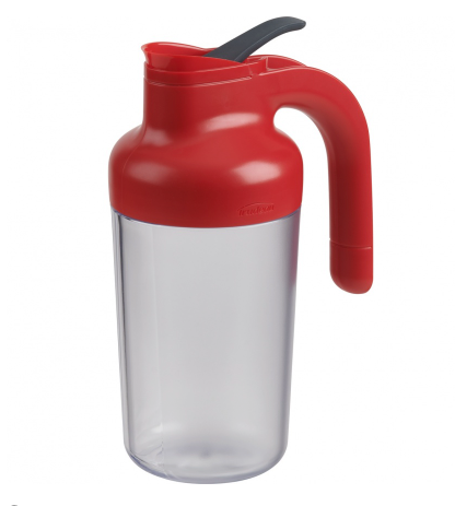 Verseur à sirop Trudeau de 540 ml avec poignée et couvercle paprika