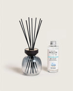 Bouquet parfumé Wood noir-blanc givré – Vent d’océan – Maison Berger