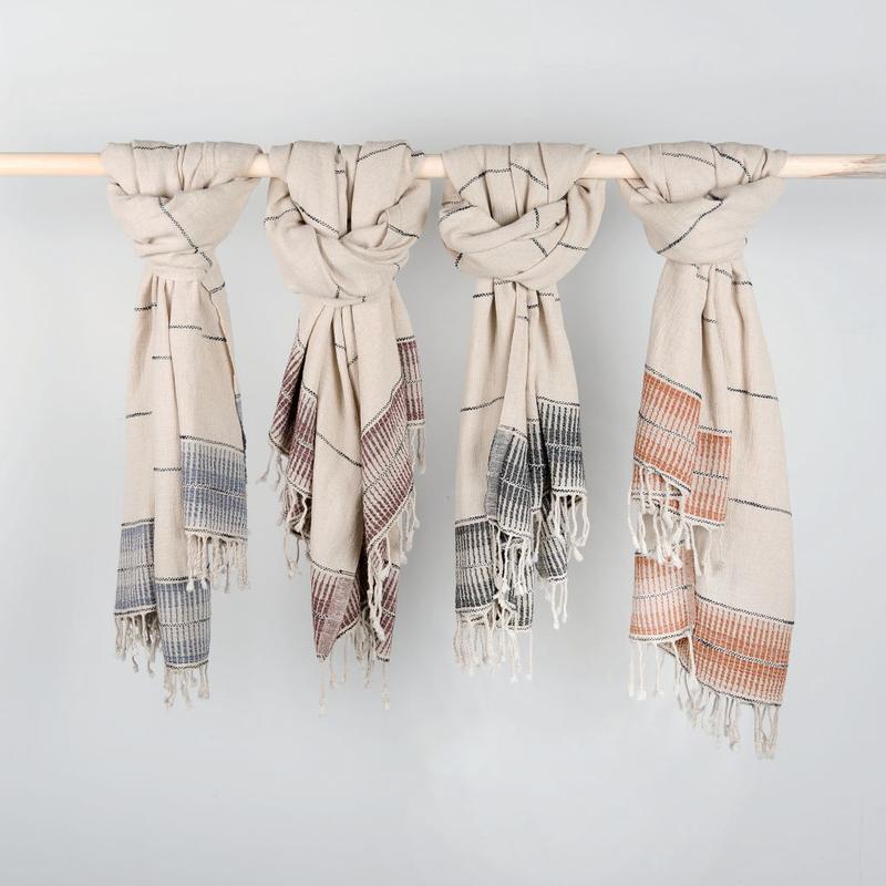 Serviette Element en coton et lin – Fired – Pokoloko