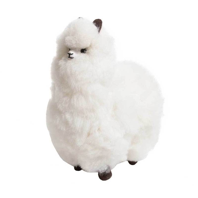 Peluche alpaga debout – Blanc, 12 po – Pokoloko