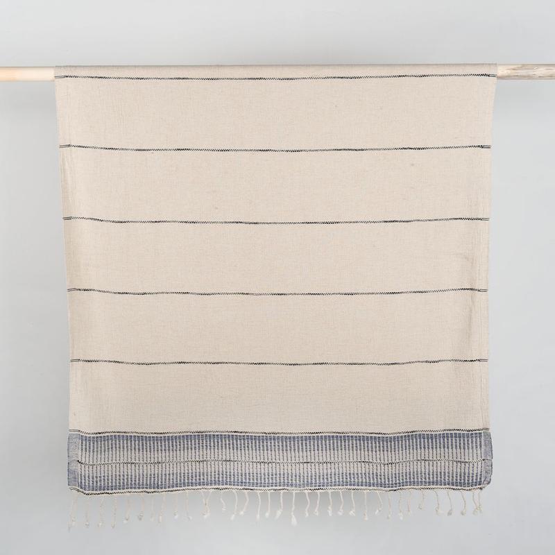 Serviette Element en coton et lin – Bluebell – Pokoloko