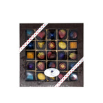 Chocolats fins de La Maison du Bleuet et Crucial Gourmet, boîte de 25 morceaux