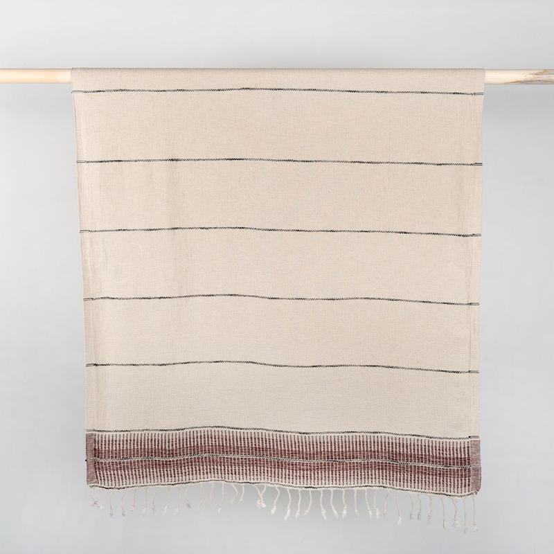 Serviette Element en coton et lin – Fired – Pokoloko